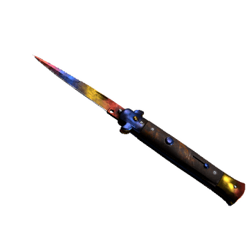 ★ Stiletto Knife - Marble Fade