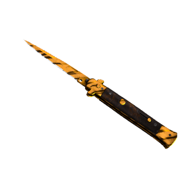 ★ Stiletto Knife - Tiger Tooth
