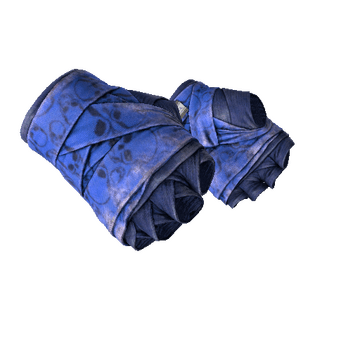★ Hand Wraps - Cobalt Skulls